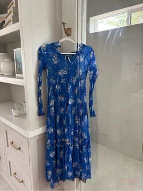 daily practice by anthropologie fitted ruched maxi dress Daily Practice Cotton Ruched T-Shirt Dress